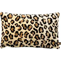 Hoii EVITA | sierkussen 30x50 cm | Pumice Stone | beige | dierenprint | | met duurzame kussenvulling