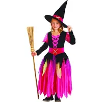 Vegaoo Halloween heksen kostuum voor meisjes - Verkleedkleding - 104/116