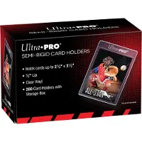 Ultra pro 200 Semi-Rigid Card Holders Transparant Standaard Maat Opberghouders