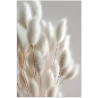 PosterMonkey Poster 40x60 cm - Pluimen - Beige - Minimalistisch - Posters - Kamer decoratie - Wanddecoratie woonkamer - Muurdecoratie slaapkamer