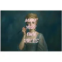 PosterMonkey Poster 90x60 cm - Klassiek - Sierlijk - Roze - Posters - Kamer decoratie - Wanddecoratie woonkamer - Muurdecoratie slaapkamer