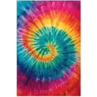 PosterMonkey Poster 120x180 cm - Regenboogkleuren - Tie dye - Posters - Kamer decoratie - Wanddecoratie woonkamer - Muurdecoratie slaapkamer XXL