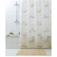 Coppens Wicotex douchegordijn textiel conchiglia 180x200cm incl ringen
