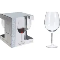 Excellent houseware Wijnglas 580ml Set Van 4 Stuks Transparant transparant Glas Excellent Houseware
