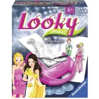 Ravensburger Looky Pocket "Glamour", een modedesignset voor kinderen, geschikt voor kinderen vanaf 6 jaar, meerkleurig