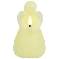 Countryfield LED Kaars Engel L Creme 8,5x8,5x14,5cm Crème crème Wax Led kaars