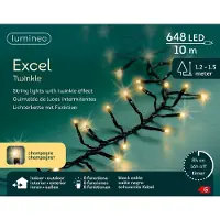 Kaemingk Led Excellent 10 meter 648 LED groen/soft gold Lumineo