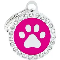 My Family Glamoureuze Ronde Pootafdruk Dierenpenning