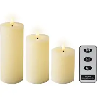 Lumineo 72698 Wax Candle Decoratieve Verlichting 3 Eenheden