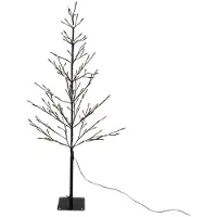 Intratuin Kerstfiguur Boom Zwart Met Verlichting D 40 H 120 Cm