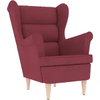 vidaXL Fauteuil 74x84x100 cm stof wijnrood