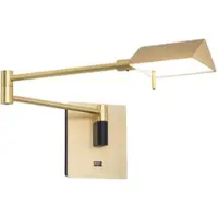 Orion LED-wandlamp Boston, dimbaar, messing / goud, Woon-/ Eetkamer, metaal, LED wandlamp
