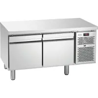 Bartscher Koelwerkbank - Laag Model - Energiezuinig - 180L - 2 Laden 1/1 GN - -2°C/+8°C - Geforceerd - 1200x660x640mm
