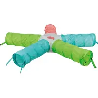 Trixie speeltunnel met 5 gangen uitbreidbaar cavia/dwergkonijn - 47x18x18 cm