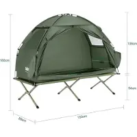 SoBuy Opblaasbare Camping Tent - multifunctioneel design - 193x161cm - OGS32-II-GR