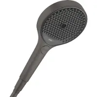 Hansgrohe Handdouche rainfinity 130 3jet ecosmart geborsteld zwart chroom