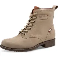 Tamaris Veterlaarsjes taupe / bloedrood / wit