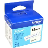 Brother Btag-133 niet-gelamineerde tape blauw op transparant 12 mm (origineel)