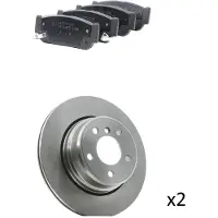 RIDEX 3405B2411 Remschijven en blokken
