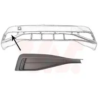 VAN WEZEL 5749594 Ventilatiegrille, bumper