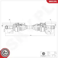 ESEN SKV 40SKV453 Aandrijfas