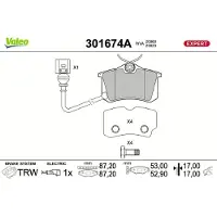 Valeo 301674A Remblokken