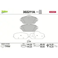 Valeo 302211A Remblokken