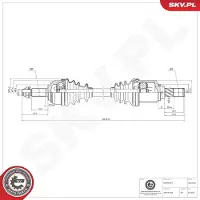 ESEN SKV 40SKV060 Aandrijfas