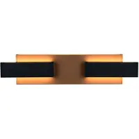 TRIO MUSTERRING RIVERA – Wandlamp – Coffee zwart – LED – Afstandsbediening – Dimbaar – Up-and-down verlichting