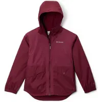 Columbia - Kid's Rainy Trails II Fleece Lined Jacket - Regenjas S, rood