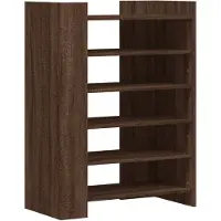 vidaXL Schoenenkast 74,5x37,5x100 cm bewerkt hout bruin eikenkleurig