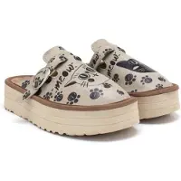 Calceo – Dames Clogs – Vegan Leer – Handgemaakt – Katten Design – Maat 40
