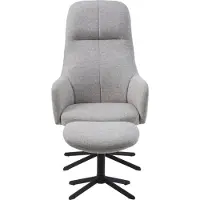 Håum Giga Living - Fauteuil Naturel - Incl. Voetenbank - 67x78x116,5cm - Manning