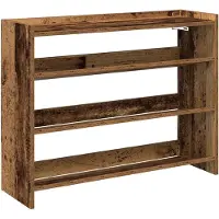 vidaXL Schoenenrek 80x25x62 cm bewerkt hout oud houtkleurig