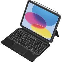 MW , Hoes Geschikt voor Apple iPad Pro 11” Folio Quick Note met Bluetooth 3.0 QWERTY-toetsenbord, Zwart