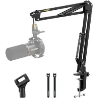 MAONO - BA20 - Zwart - Universele Boom Arm - Microfoon Arm - Zonder Microfoon - Horizontaal & Verticaal - Inclusief Kabelgoot