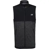 New Balance Bodywarmer 'Heat Grid' zwart / zwart gemêleerd / wit