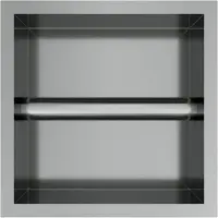 Hotbath &More inbouw toiletrolhouder RVS