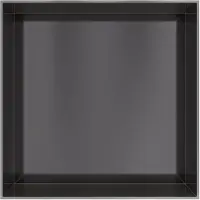 Hotbath &More BOX030F inbouwnis 30x30x10cm zonder frame geborsteld zwart PVD