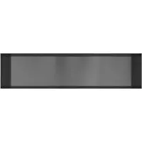 Hotbath &MORE Inbouwnis 30x120x10cm frameless Geborsteld Gunmetal PVD