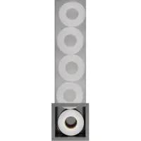 Hotbath &More ST016 inbouw reserverolhouder 16x60x14cm geborsteld gunmetal PVD