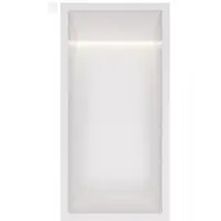 Hotbath &More inbouwnis met verlichting 30x15x10cm wit mat