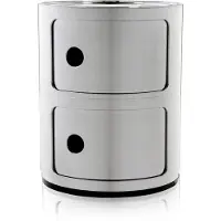 Kartell Componibili Metal Opbergunit Chromed | 2 doors