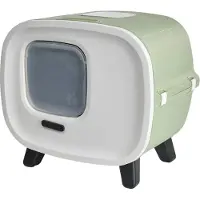 Savic kattenbak mira botanical groen - 55,5x44x49,5 cm