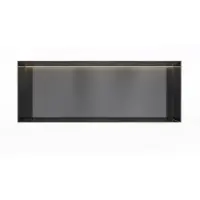 Hotbath &More BOX080FL inbouwnis 30x80x10cm zonder frame met verlichting geborsteld zwart PVD