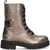 Braqeez Leah Leap leren veterboots brons Meisjes Leer Effen - maat 30