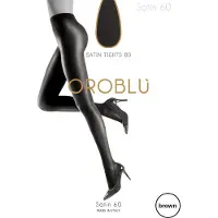 Oroblu Dames Beenmode Satin 60 - Bruin - Maat XXL