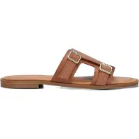 Stefano lauran Dames Slippers 24004 - Cognac - Maat 37
