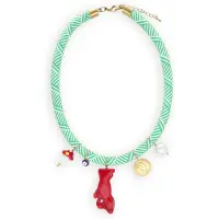 BONNIE STUDIOS Dames Sieraden Bill Pendant Necklace - Groen - Maat ONESIZE