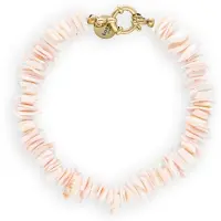 BONNIE STUDIOS Dames Sieraden Pink Shell Bracelet - Roze - Maat ONESIZE